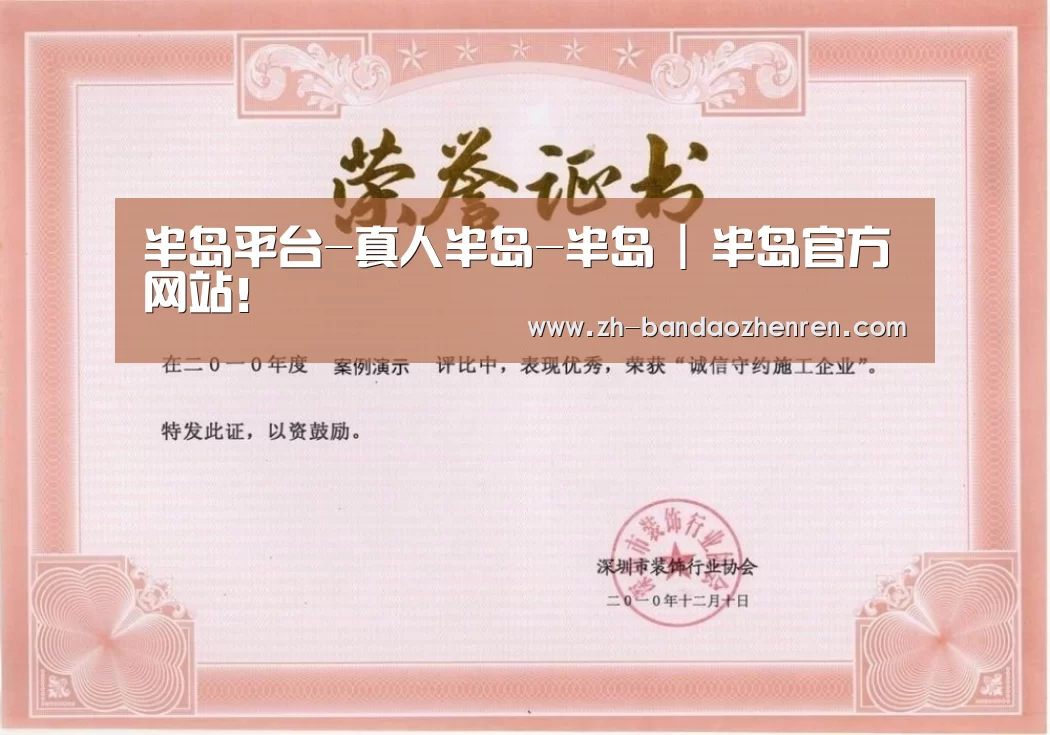 荣誉证书一(图1)